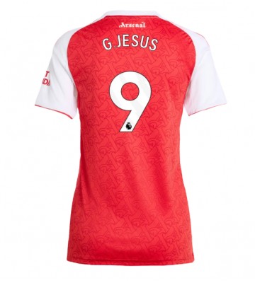 Arsenal Gabriel Jesus #9 Primera Equipación Mujer 2025-26 Manga Corta